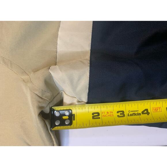 Cleveland Indians Jacket Men's Size XL Vintage Zipper Tan Navy Blue Authentic - Picture 6 of 9